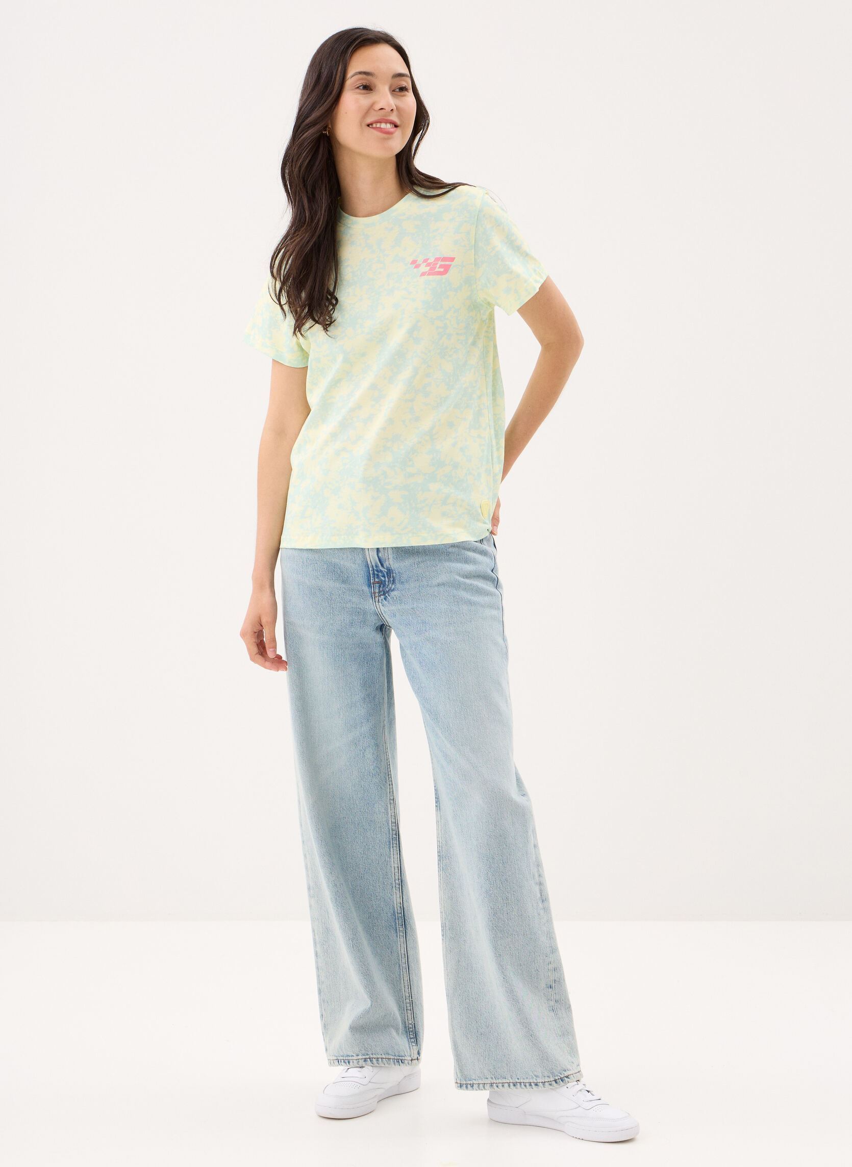 T-Shirts Leolina Flower Tee-Shirt damen grün Gertrude T-Shirts Leolina Flower Tee-Shirt damen grün Mousse