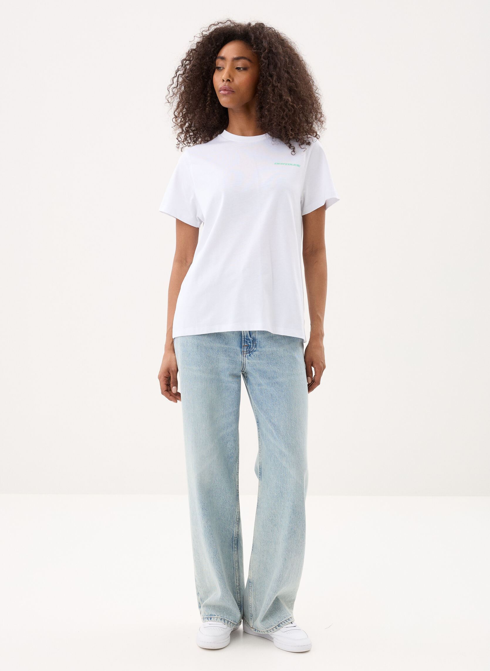 Magliette Leolina Geometry Tee-Shirt donna bianco Gertrude Magliette Leolina Geometry Tee-Shirt donna bianco Blanc
