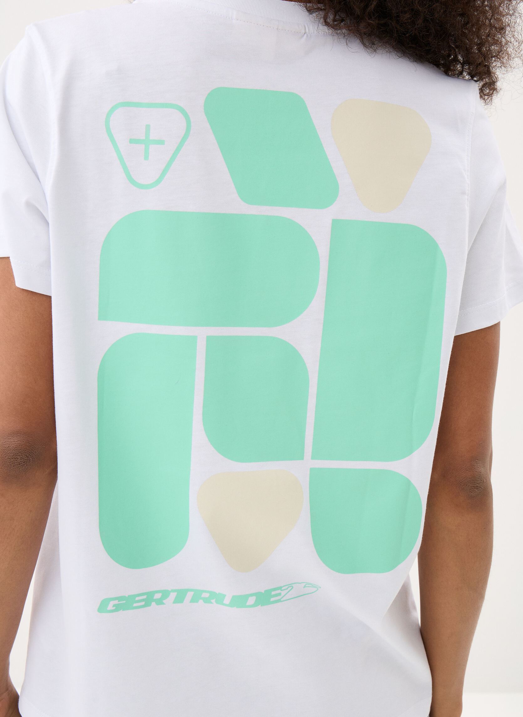 Magliette Leolina Geometry Tee-Shirt donna bianco Gertrude Magliette Leolina Geometry Tee-Shirt donna bianco Blanc