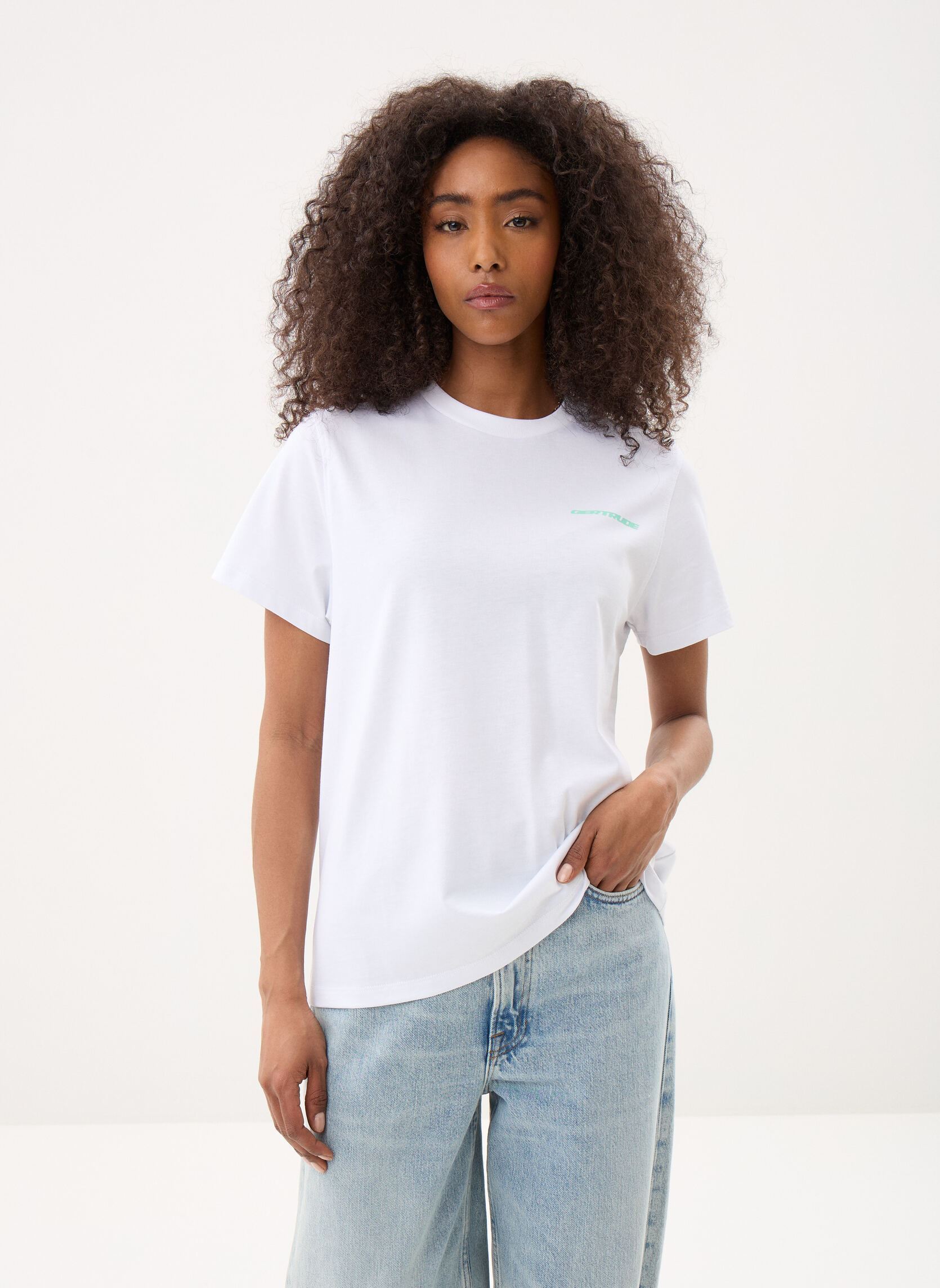 Magliette Leolina Geometry Tee-Shirt donna bianco Gertrude Magliette Leolina Geometry Tee-Shirt donna bianco Blanc
