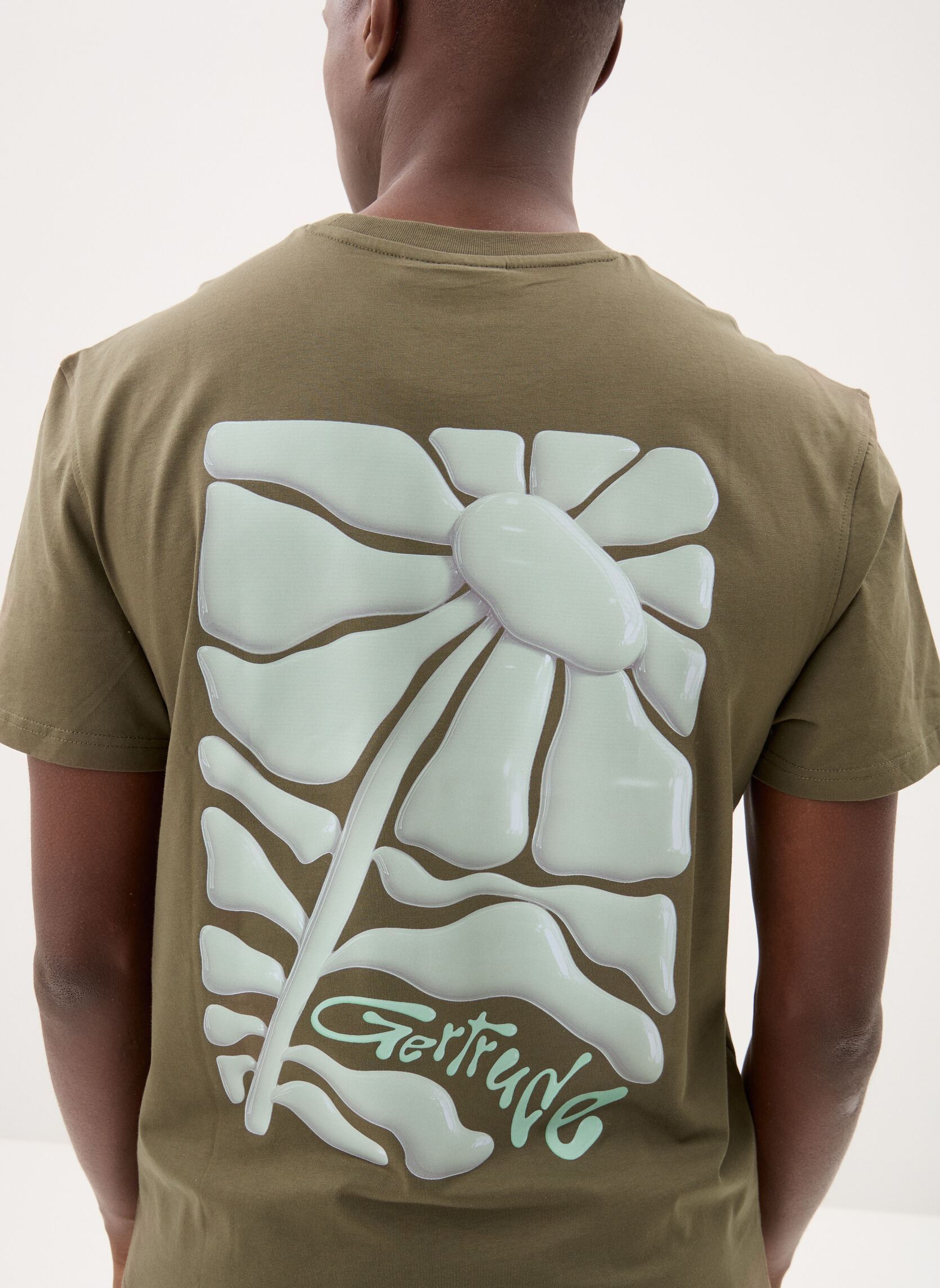 Tee-shirts Leonce Daisy Tee-Shirt homme vert Gertrude Tee-shirts Leonce Daisy Tee-Shirt homme vert khaki