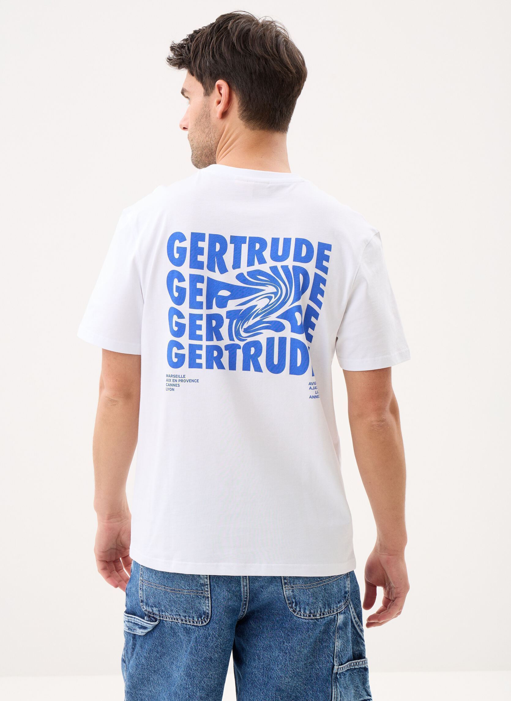 Tee-shirts manches courtes Leonce Fluidity Tee-Shirt homme blanc Gertrude Tee-shirts manches courtes Leonce Fluidity Tee-Shirt homme blanc Blanc