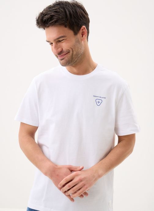 Gertrude T-shirts met korte mouwen Leonce Fluidity Tee-Shirt heren wit