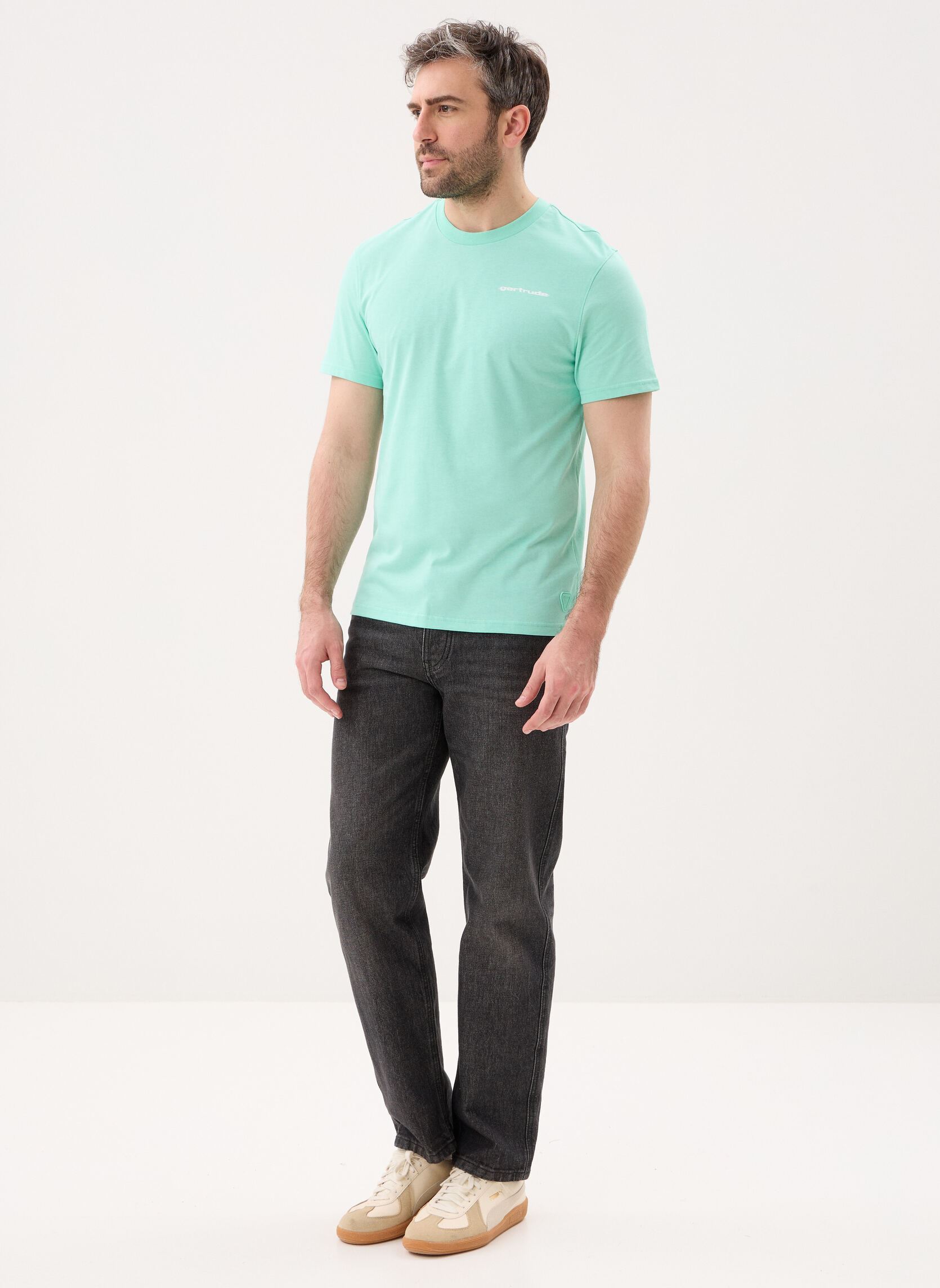 Tee-shirts Leonce Shine Tee-Shirt homme vert Gertrude Tee-shirts Leonce Shine Tee-Shirt homme vert Menthe