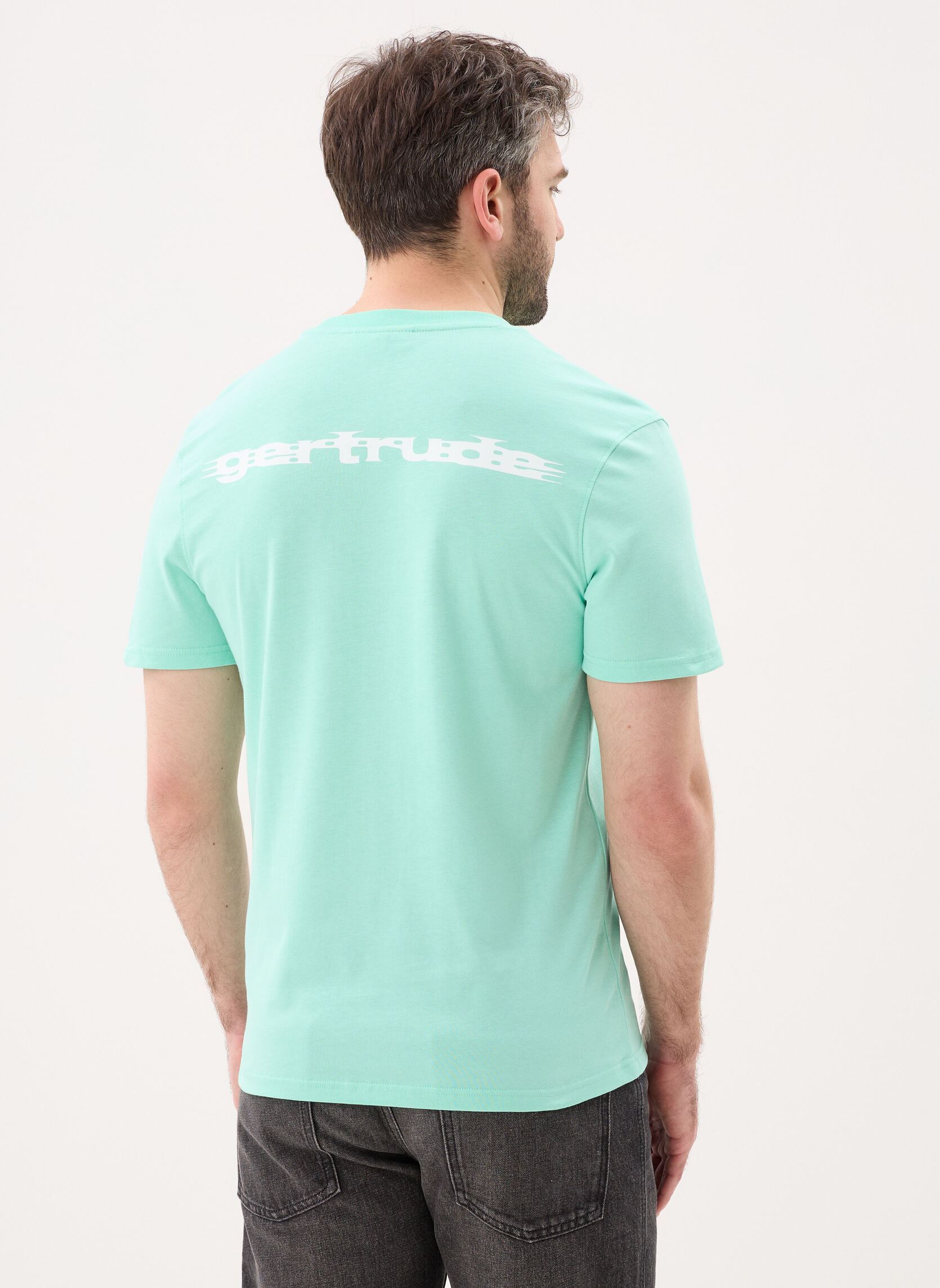 Tee-shirts Leonce Shine Tee-Shirt homme vert Gertrude Tee-shirts Leonce Shine Tee-Shirt homme vert Menthe