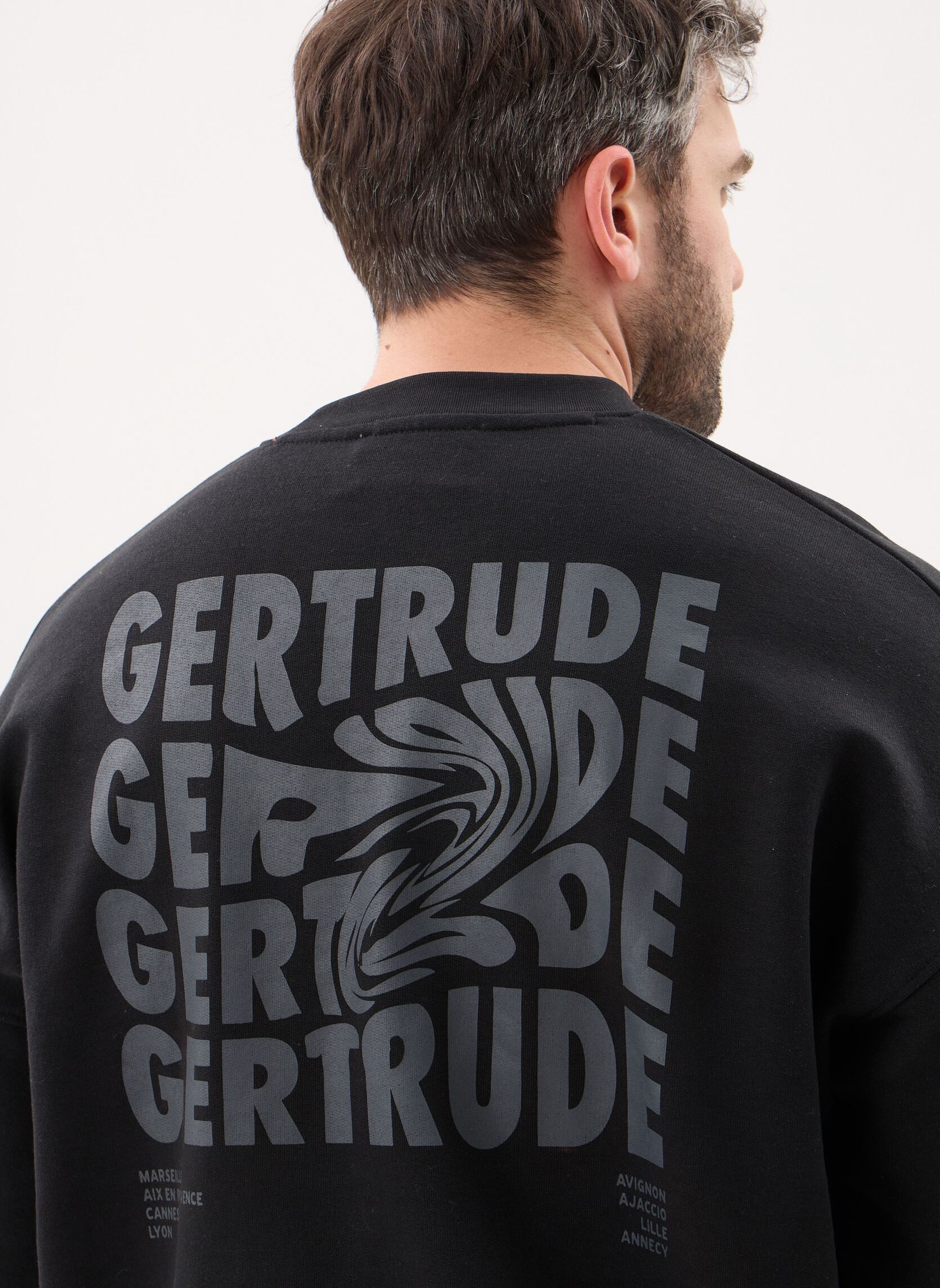 Sweats Ruben Fluidity Sweat homme noir Gertrude Sweats Ruben Fluidity Sweat homme noir Black