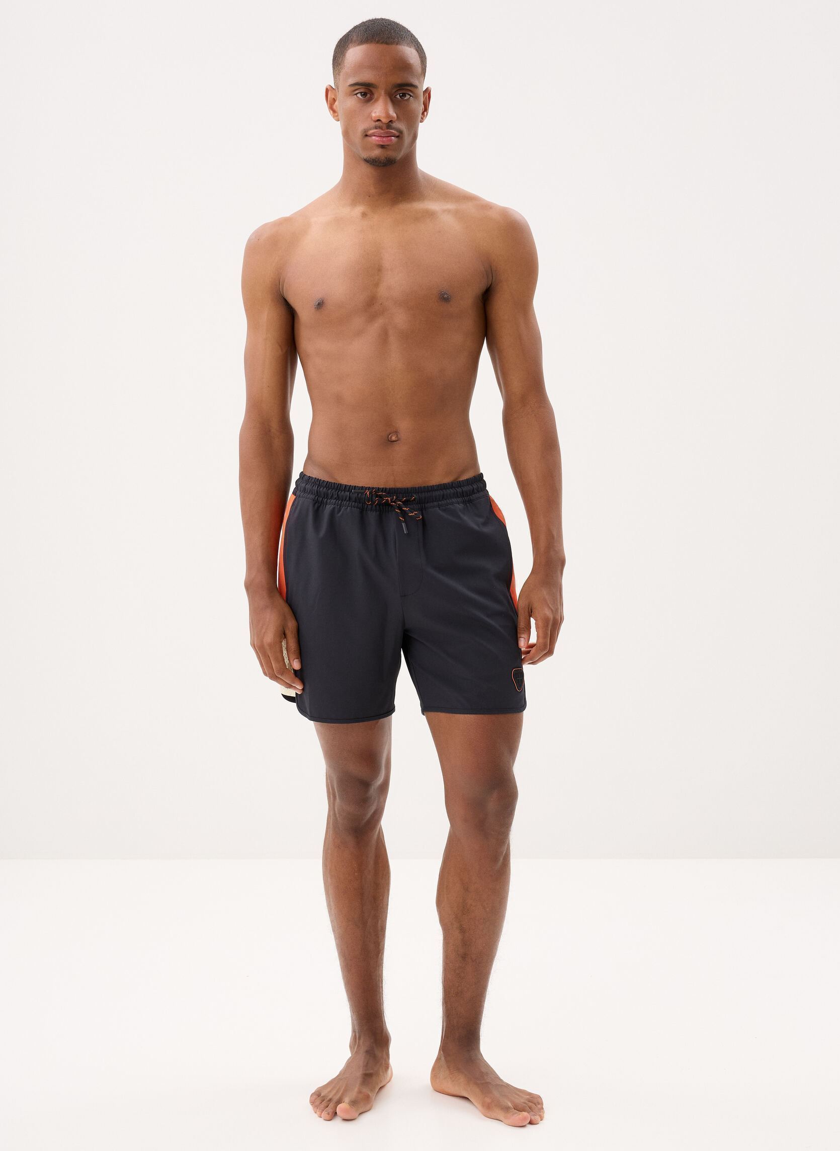 Shorts de bain Samy Short homme noir Gertrude Shorts de bain Samy Short homme noir Black/Orangette