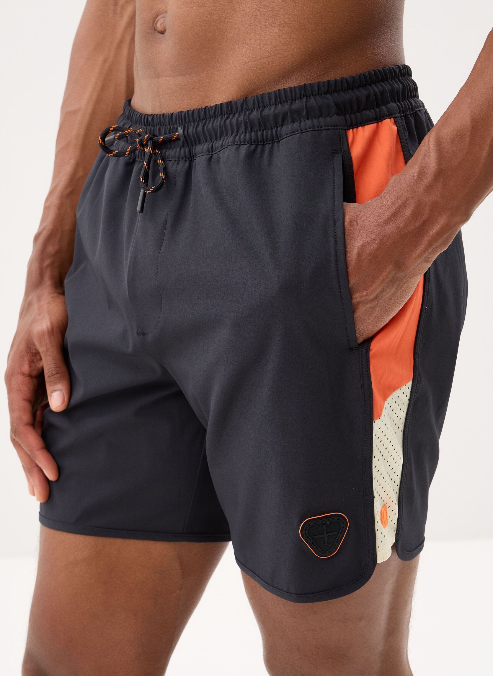 Shorts de bain Samy Short homme noir Gertrude Shorts de bain Samy Short homme noir Black/Orangette