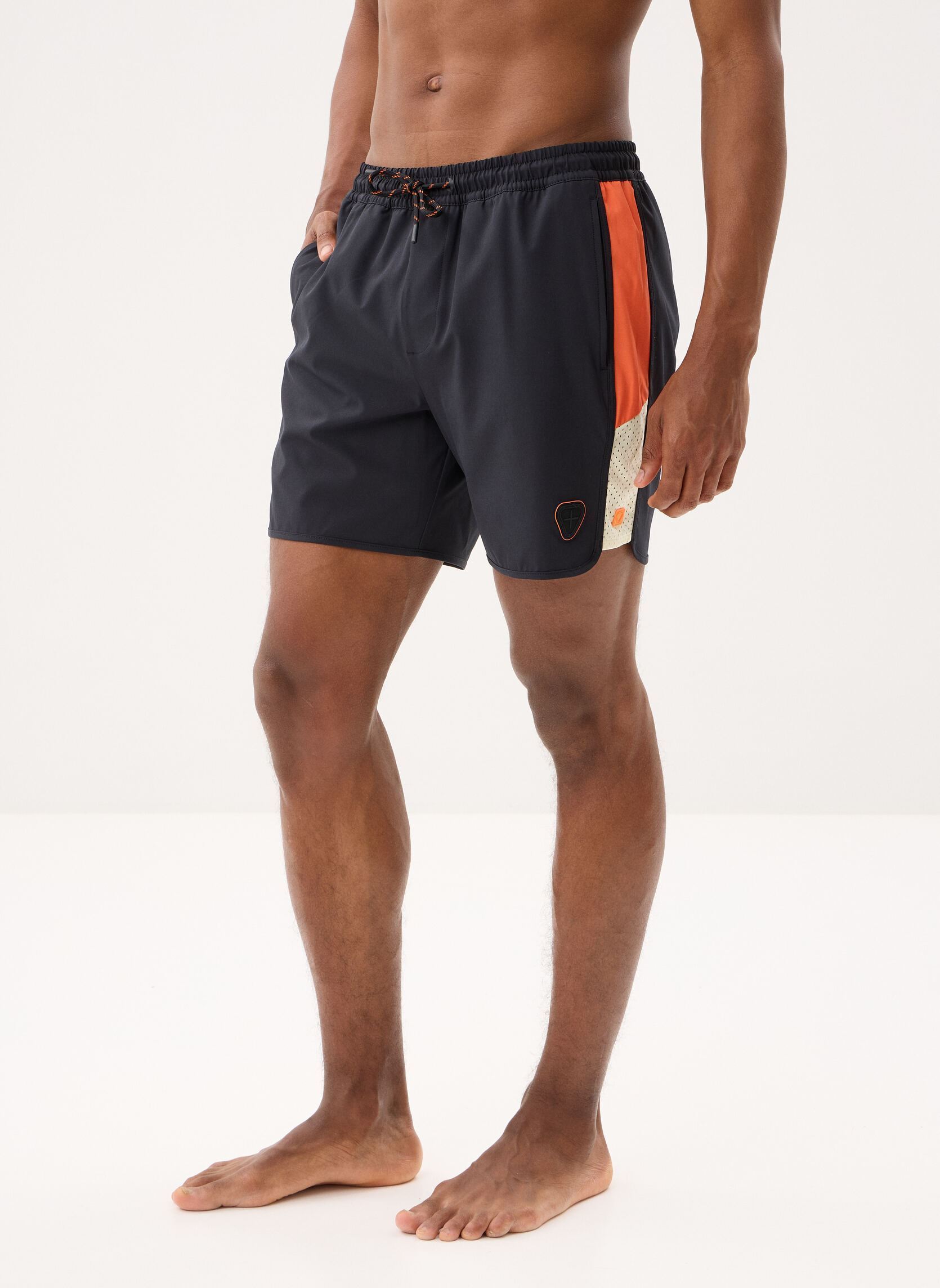 Shorts de bain Samy Short homme noir Gertrude Shorts de bain Samy Short homme noir Black/Orangette