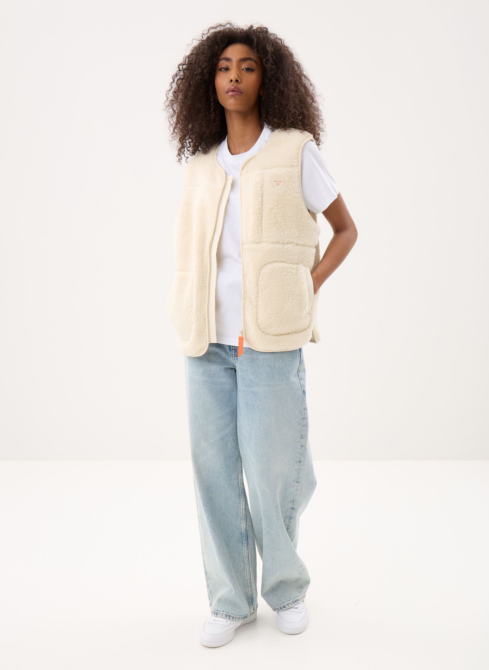 Bodywarmer Tengo Veste dames wit Gertrude Bodywarmer Tengo Veste dames wit Creme