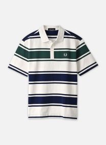 Polos Relaxed Striped Polo Shirt homme multicolore Fred Perry Polos Relaxed Striped Polo Shirt homme multicolore SNOW WHITE