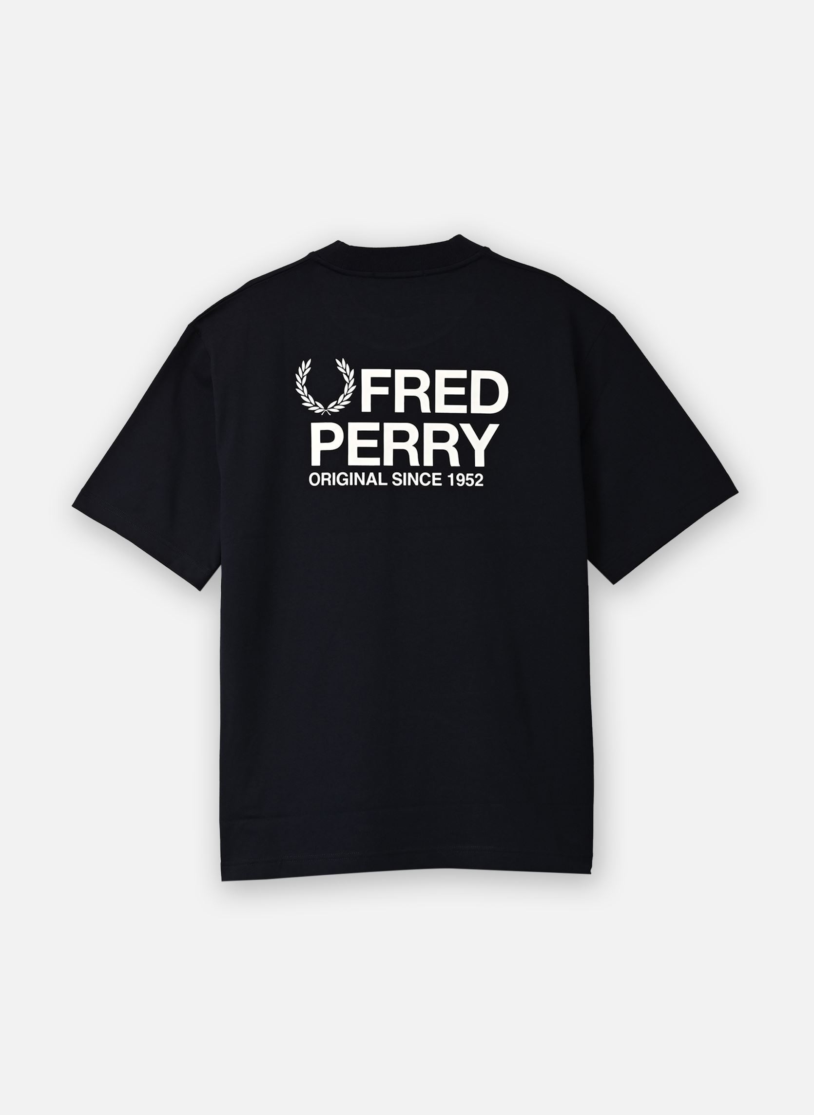 Tee-shirts Back Print Fred Perry Text T-Shirt homme bleu Fred Perry Tee-shirts Back Print Fred Perry Text T-Shirt homme bleu NAVY