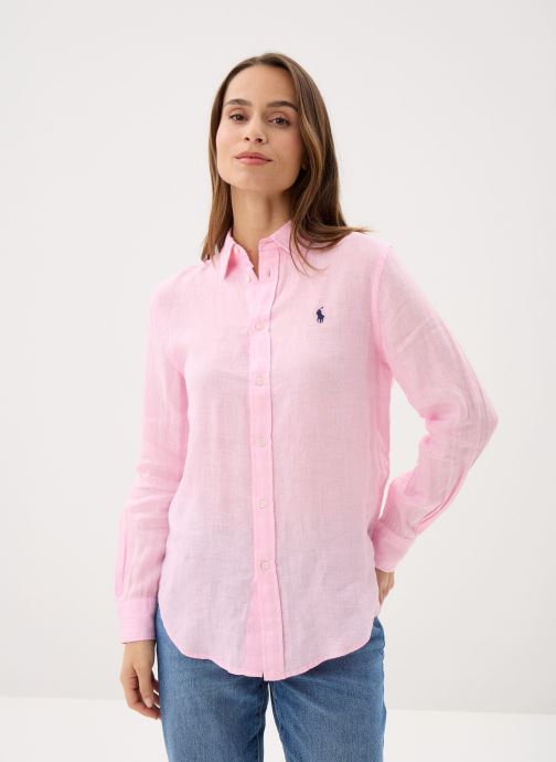 Polo Ralph Lauren Chemises manches longues Chemise classique en lin femme rose