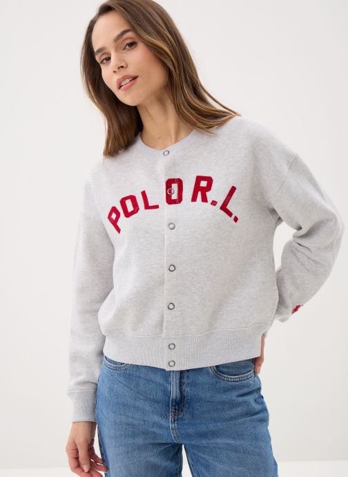 Polo Ralph Lauren Sweatshirts Cardigan bomber en coton damen grau