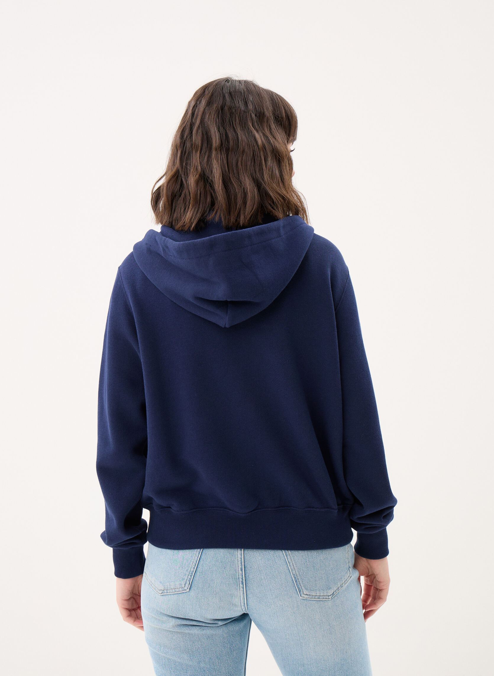 Sweatshirts mit Reißverschluss Sweat à capuche zippé en molleton damen blau Polo Ralph Lauren Sweatshirts mit Reißverschluss Sweat à capuche zippé en molleton damen blau CRUISE NAVY