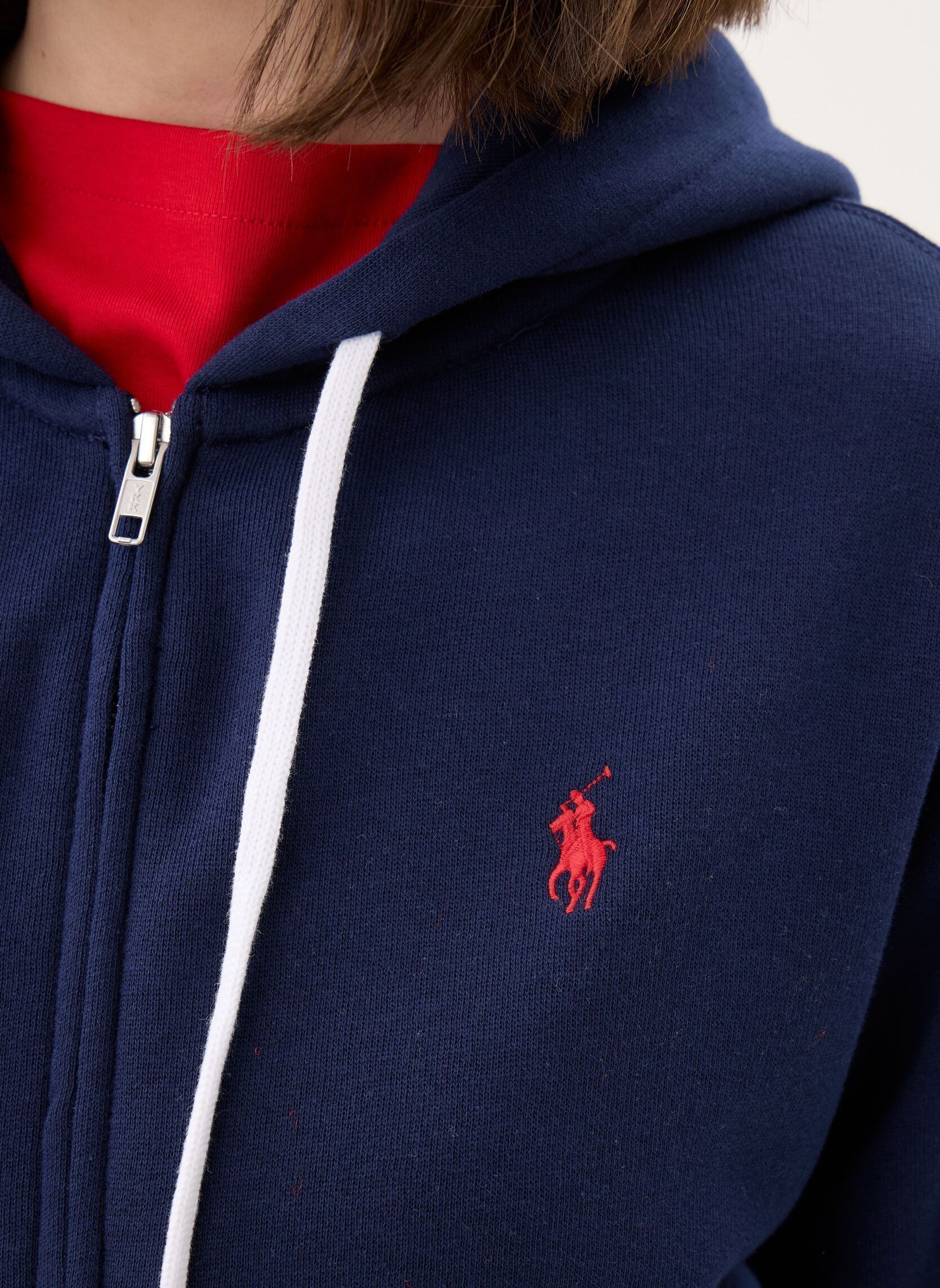 Sweatshirts mit Reißverschluss Sweat à capuche zippé en molleton damen blau Polo Ralph Lauren Sweatshirts mit Reißverschluss Sweat à capuche zippé en molleton damen blau CRUISE NAVY