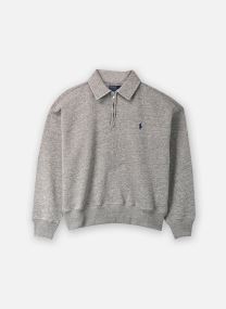 Sweatshirts Pull demi-zippé en molleton léger femme gris