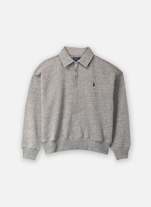 Polo Ralph Lauren Sweatshirts Pull demi-zippé en molleton léger femme gris