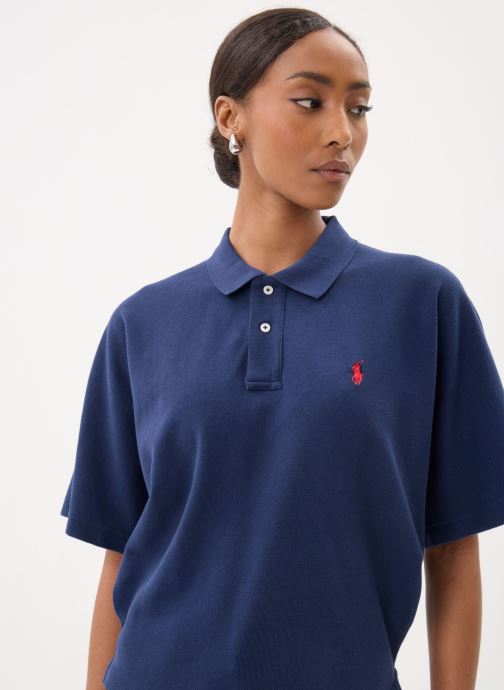 Polo Ralph Lauren Kurzarm-Poloshirts Polo en piqué à manches dolman damen blau