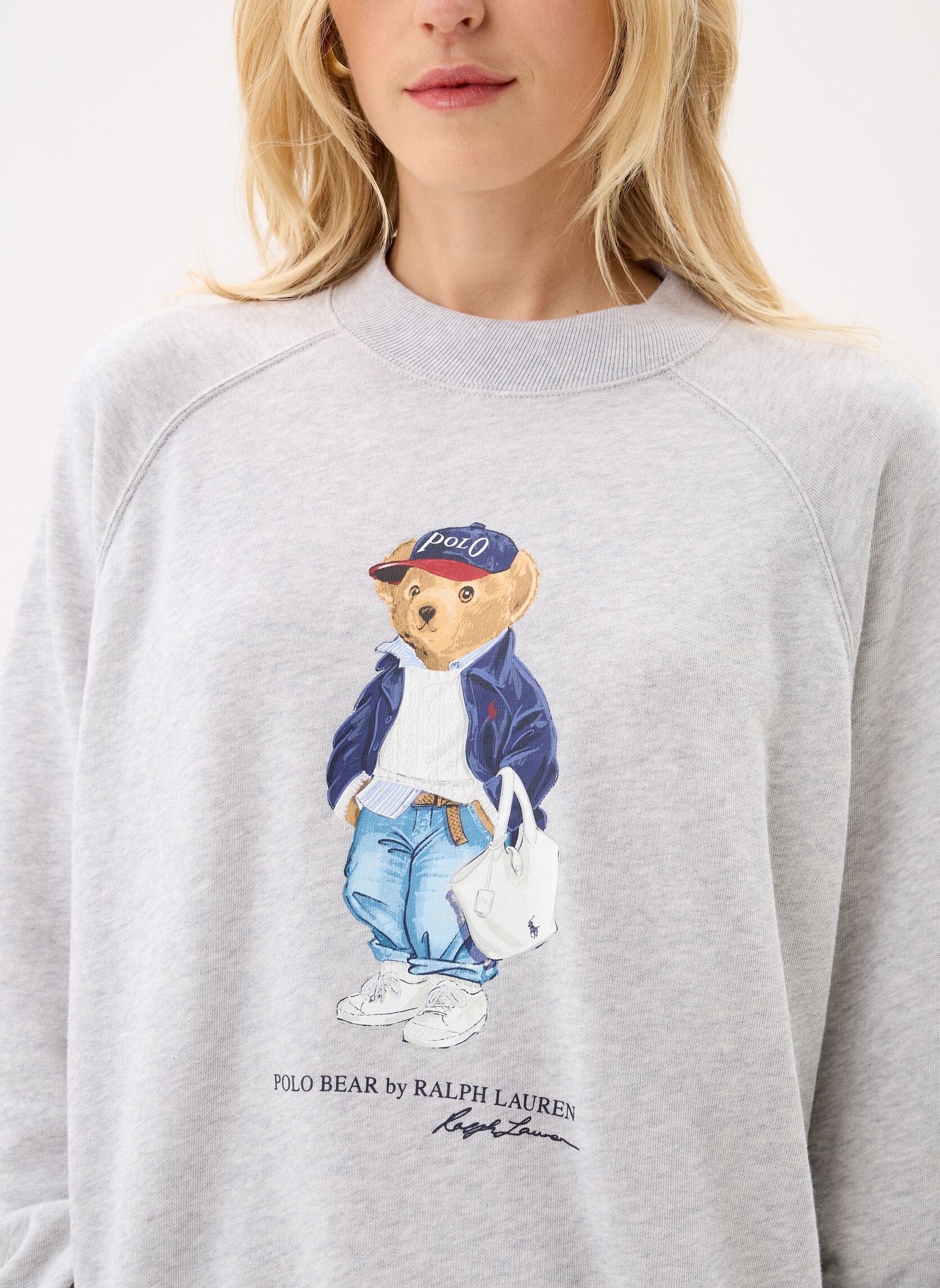 Sweatshirts Sweat à col rond polo Bear en molleton damen grau Polo Ralph Lauren Sweatshirts Sweat à col rond polo Bear en molleton damen grau Light Smoke Heather