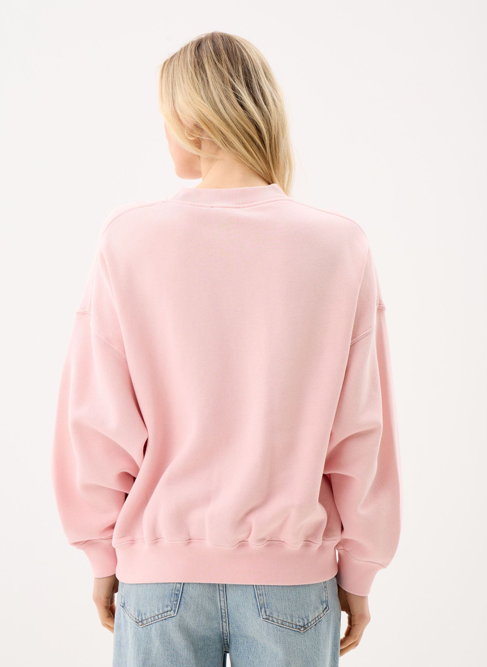 Sweater Sweat à col rond en molleton dames roze Polo Ralph Lauren Sweater Sweat à col rond en molleton dames roze PINK SAND