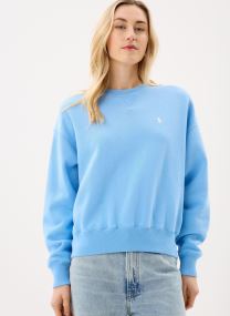 Sweater Sweat à col rond en molleton dames rood