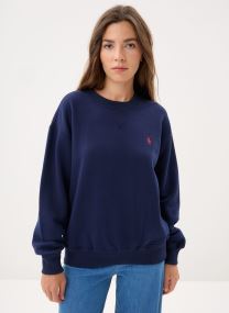 Sweater Sweat à col rond en molleton dames rood