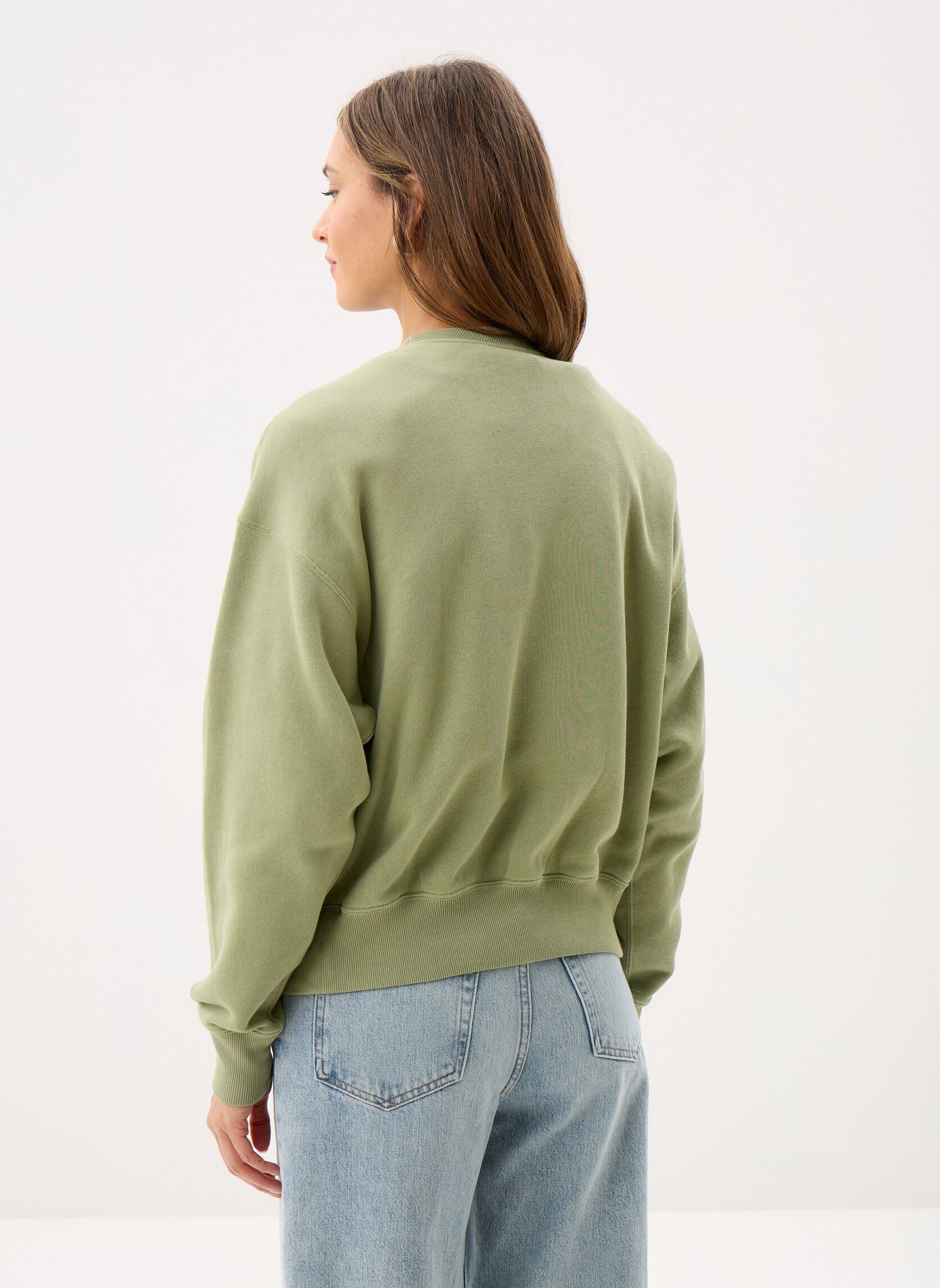 Sweater Sweat à col rond en molleton dames groen Polo Ralph Lauren Sweater Sweat à col rond en molleton dames groen LAKEVIEW GREEN