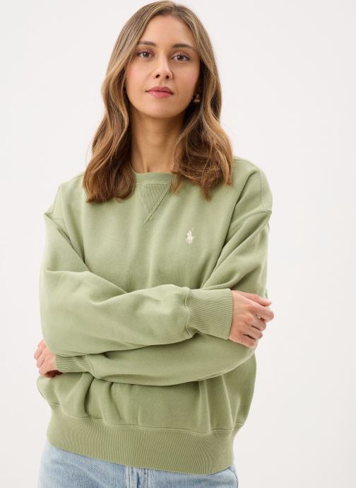 Polo Ralph Lauren Sweater Sweat à col rond en molleton dames groen