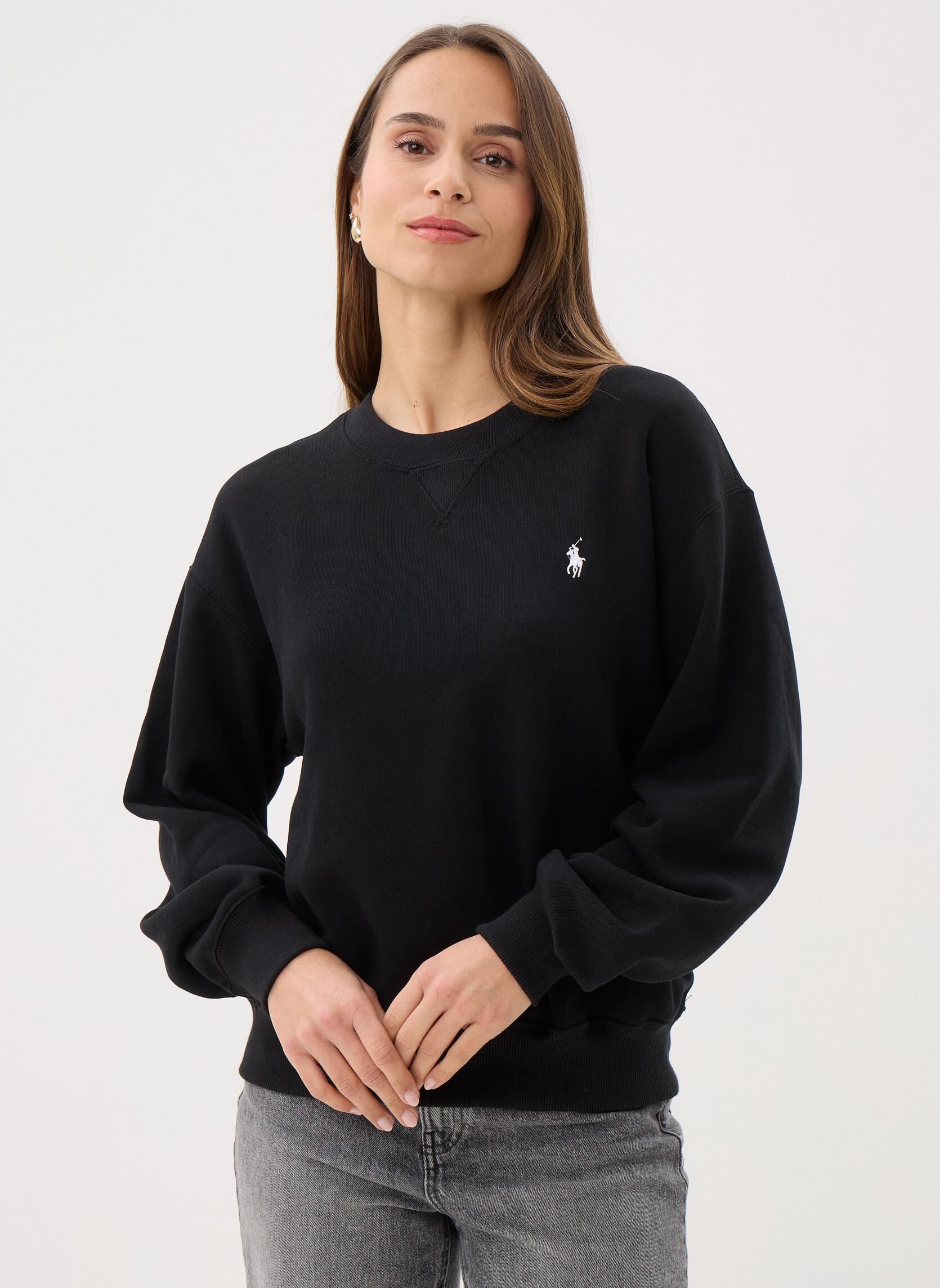 Vêtements Polo Ralph Lauren Sweat à col rond en molleton pour Femme - vue 1
