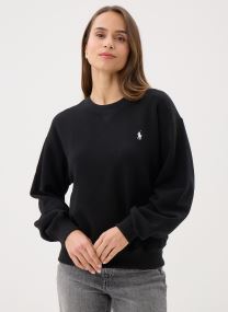 Sweater Sweat à col rond en molleton dames rood