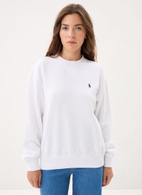 Sweater Sweat à col rond en molleton dames rood