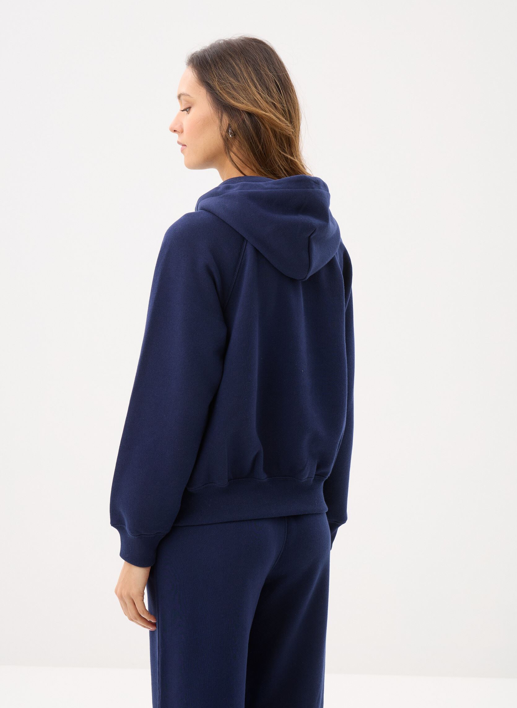Sweaters met rits Sweat à capuche en molleton dames blauw Polo Ralph Lauren Sweaters met rits Sweat à capuche en molleton dames blauw CRUISE NAVY