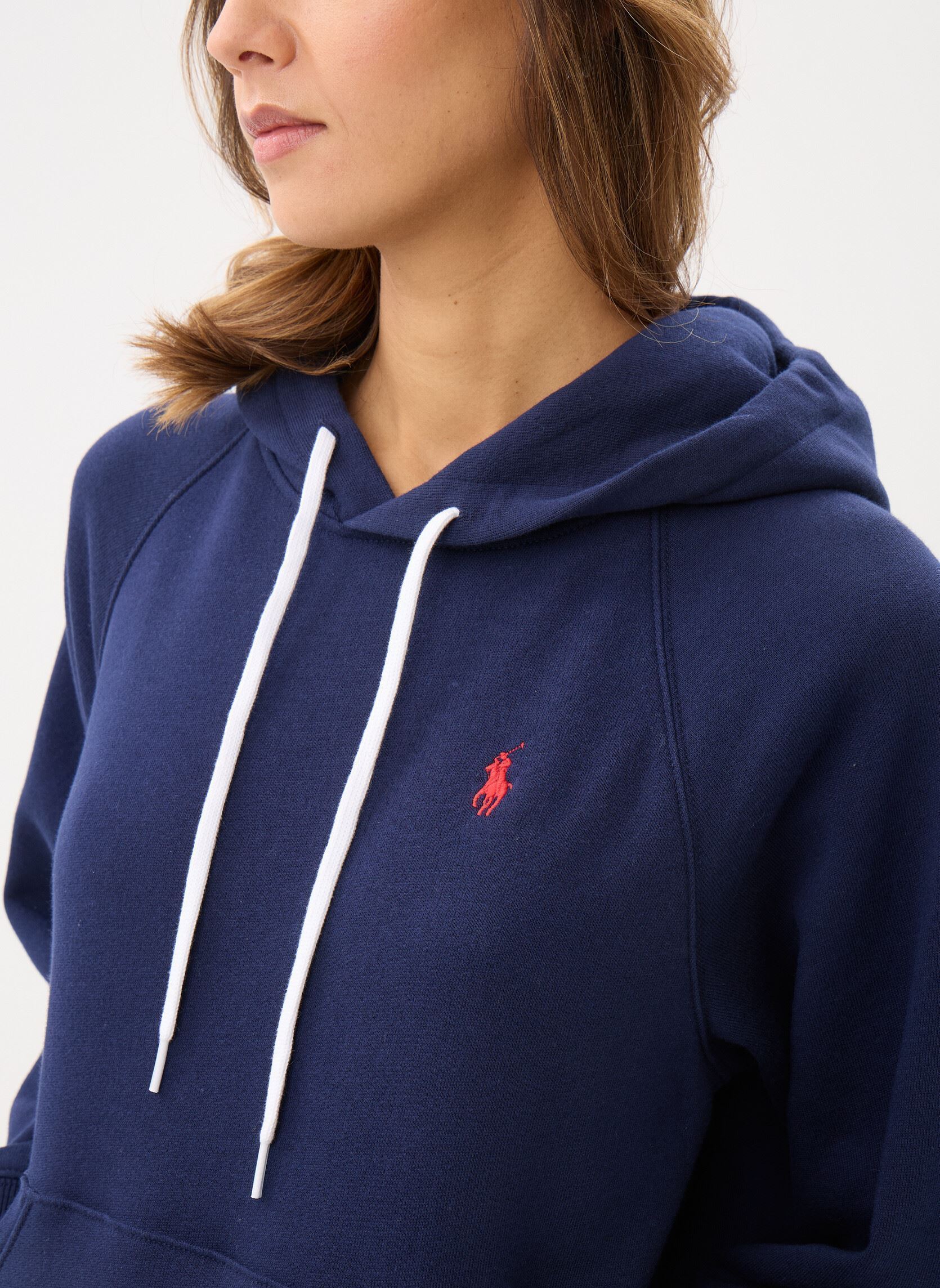 Sweaters met rits Sweat à capuche en molleton dames blauw Polo Ralph Lauren Sweaters met rits Sweat à capuche en molleton dames blauw CRUISE NAVY