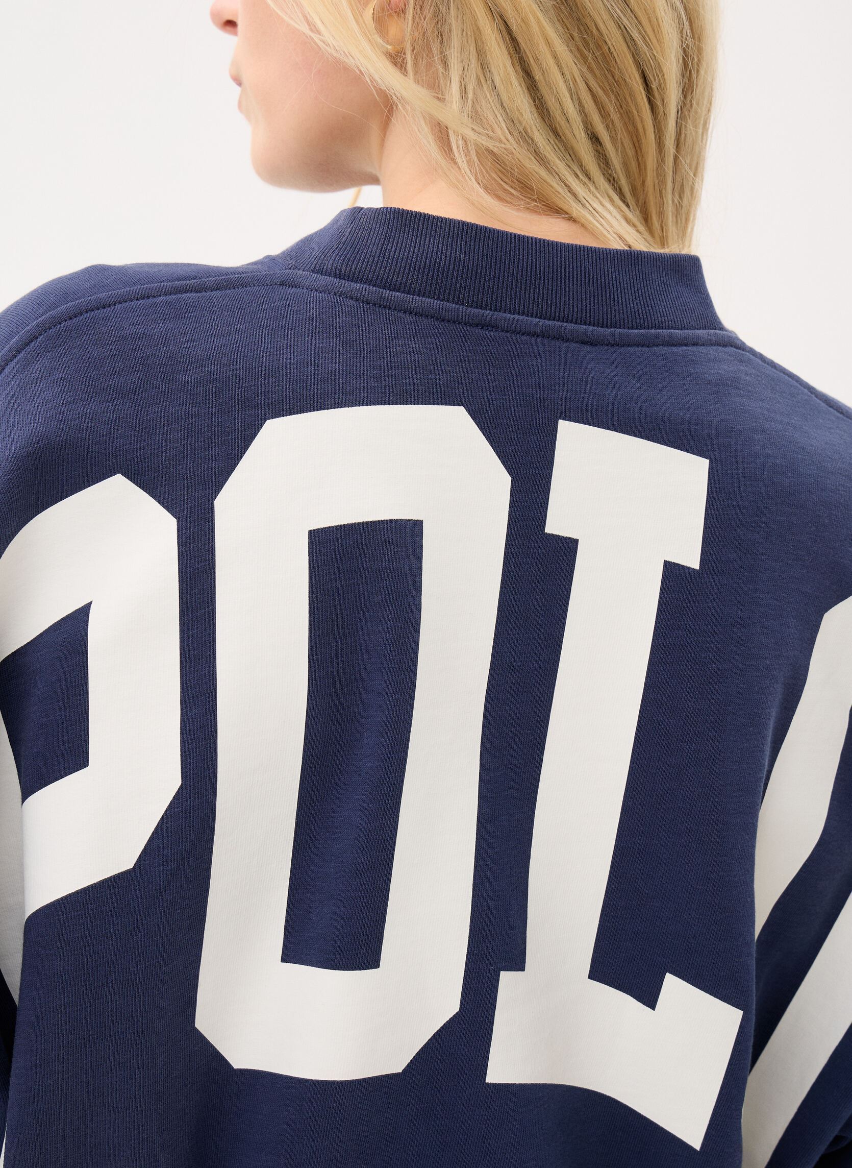 Sweatshirts Sweat à col rond en molleton oversize femme bleu Polo Ralph Lauren Sweatshirts Sweat à col rond en molleton oversize femme bleu Newport navy