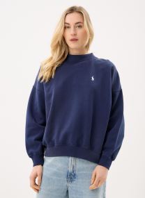 Sweatshirts Sweat à col rond en molleton oversize femme bleu