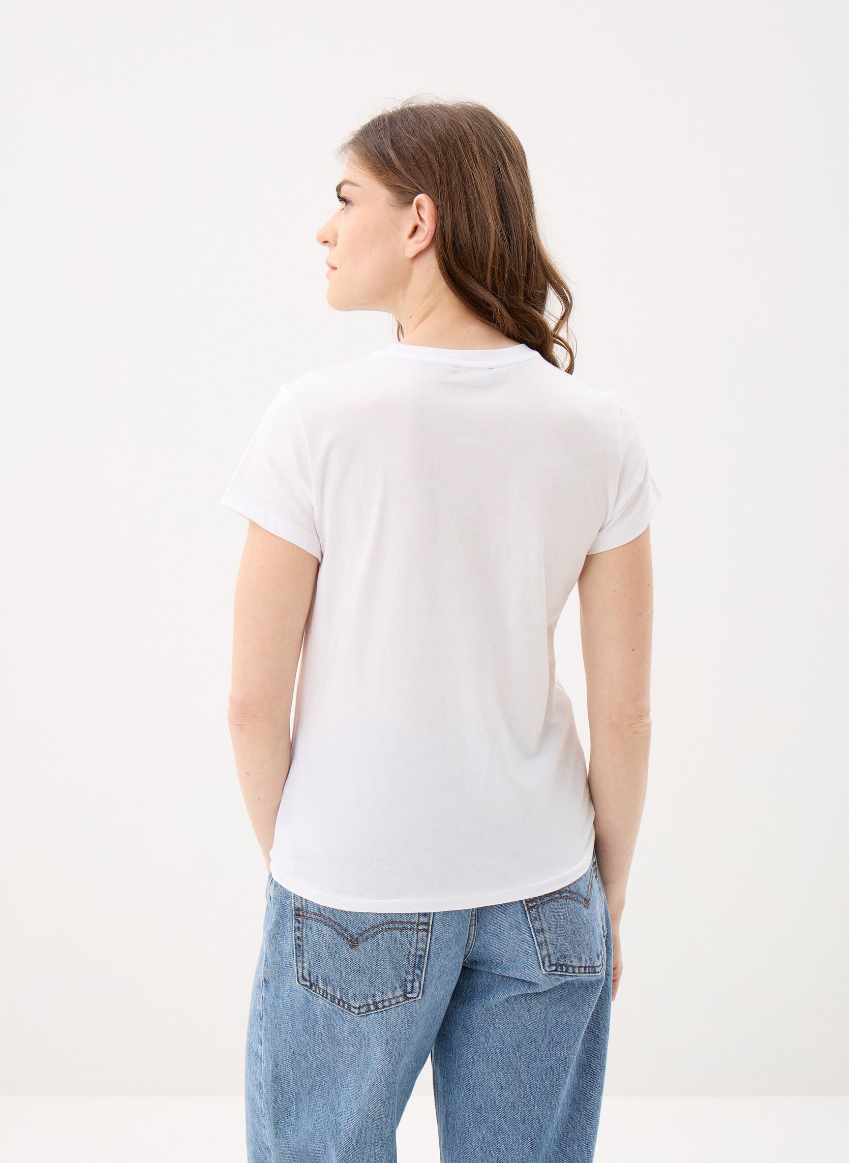Tee-shirts manches courtes T-shirt Classic fit col rond coton femme blanc Polo Ralph Lauren Tee-shirts manches courtes T-shirt Classic fit col rond coton femme blanc WHITE