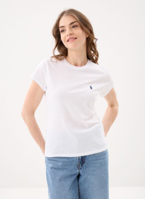 Polo Ralph Lauren Tee-shirts manches courtes T-shirt Classic fit col rond coton femme blanc