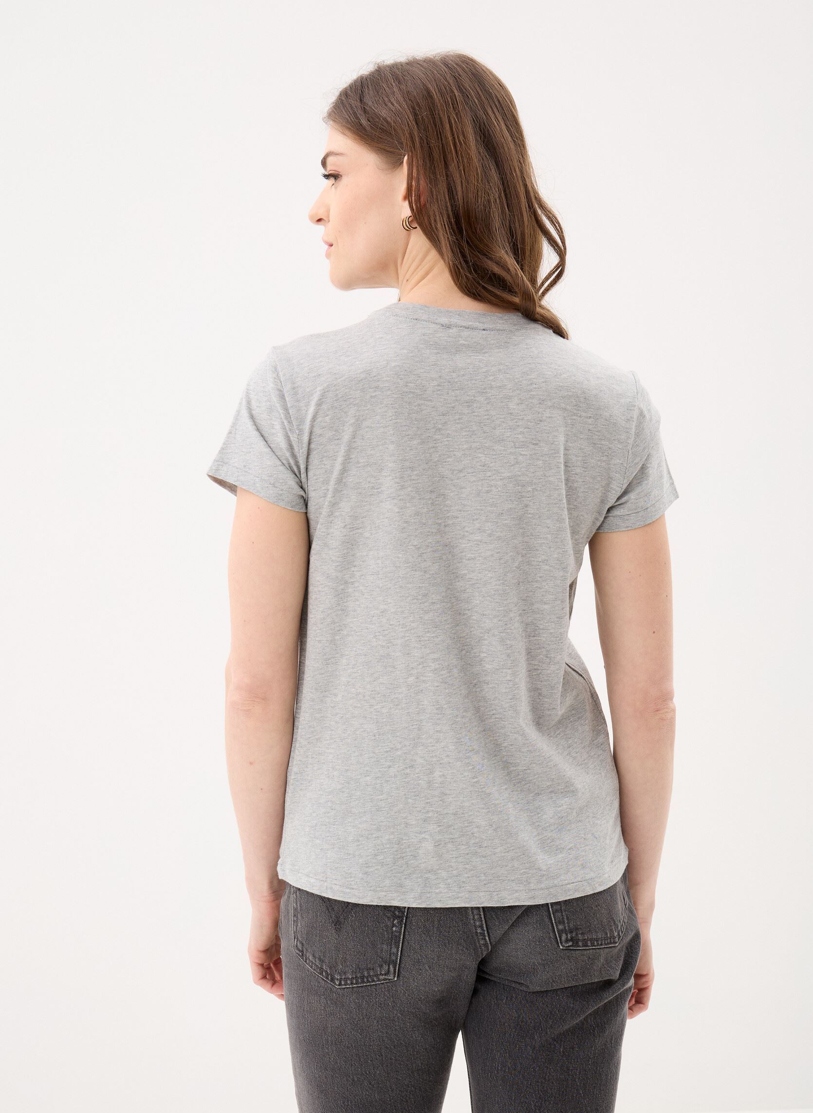 Kurzarm-T-Shirts T-shirt Classic fit col rond coton damen grau Polo Ralph Lauren Kurzarm-T-Shirts T-shirt Classic fit col rond coton damen grau COBBLESTONE HEATHER