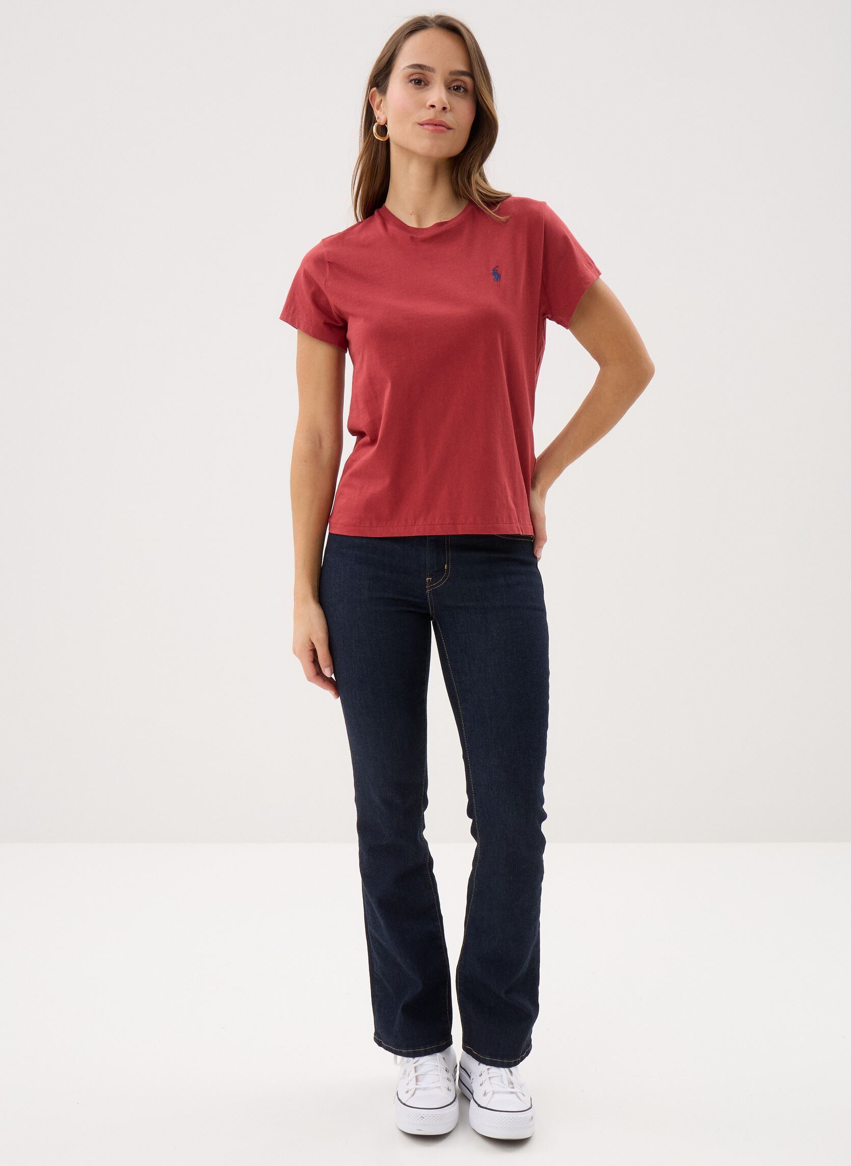Kurzarm-T-Shirts T-shirt Classic fit col rond coton damen rot Polo Ralph Lauren Kurzarm-T-Shirts T-shirt Classic fit col rond coton damen rot RED SNAPPER