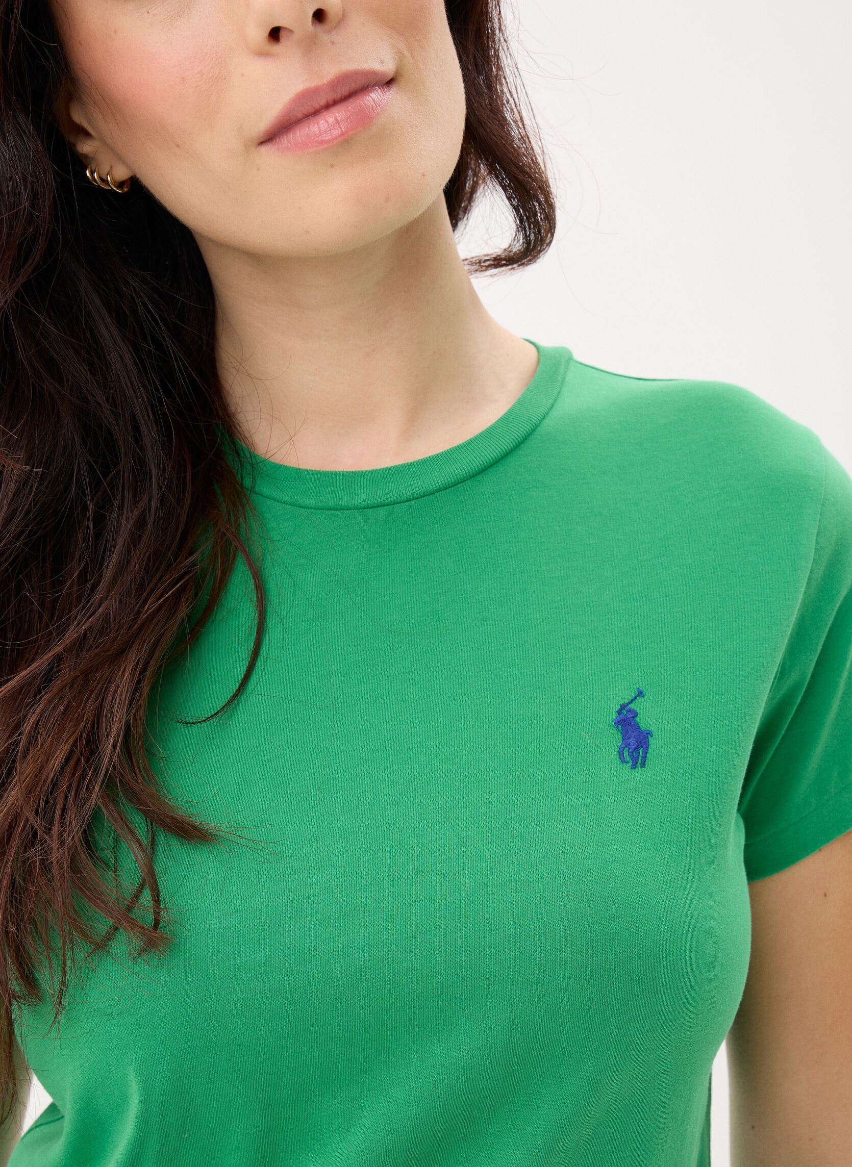 T-shirts met korte mouwen T-shirt Classic fit col rond coton dames groen Polo Ralph Lauren T-shirts met korte mouwen T-shirt Classic fit col rond coton dames groen BRIGHT CLOVER