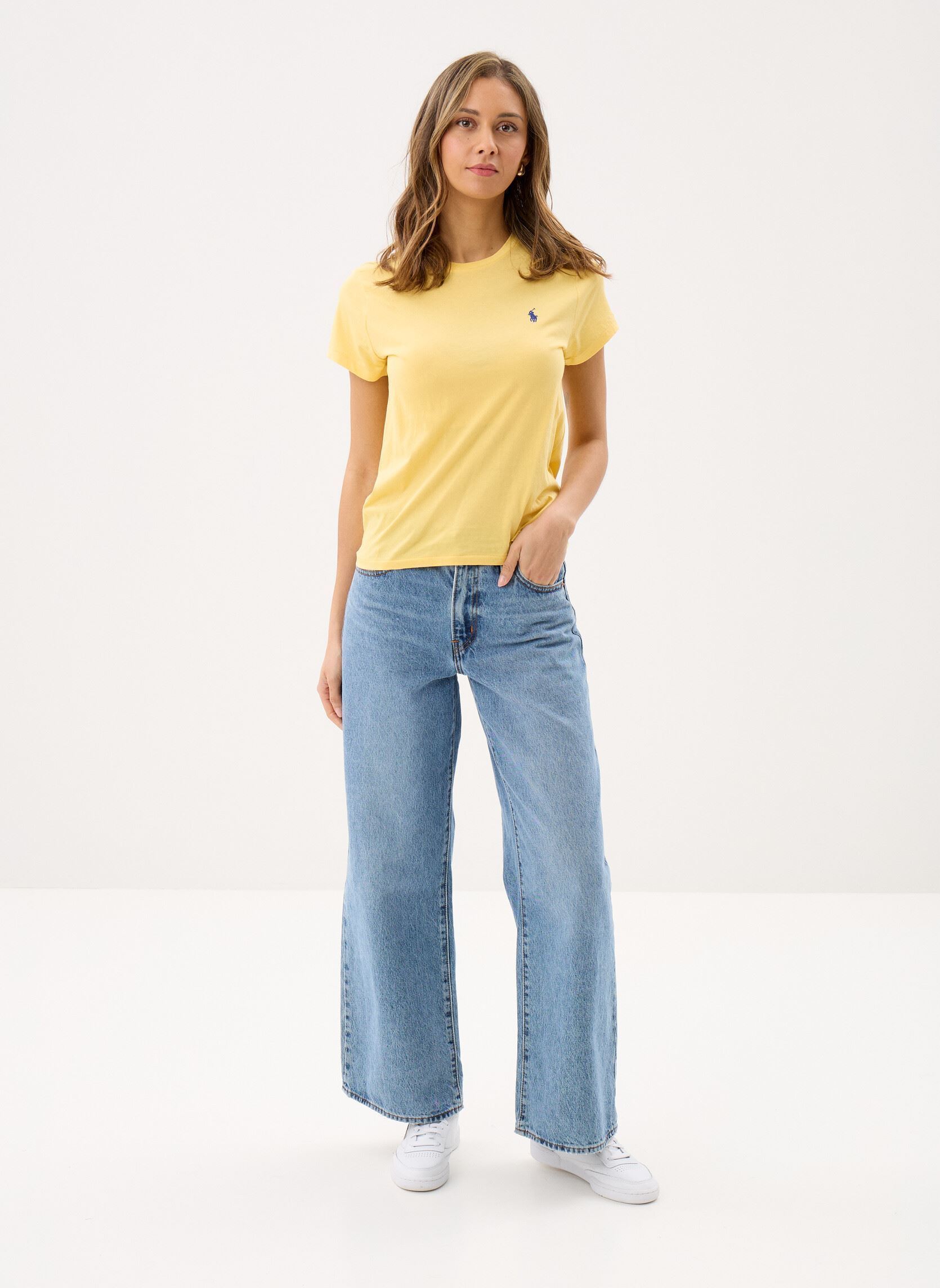Kurzarm-T-Shirts T-shirt Classic fit col rond coton damen gelb Polo Ralph Lauren Kurzarm-T-Shirts T-shirt Classic fit col rond coton damen gelb COLLEGIATE YELLOW