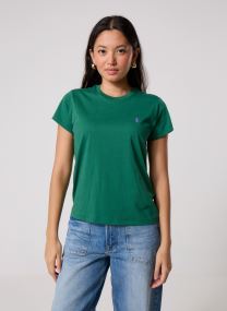 Tee-shirts manches courtes T-shirt Classic fit col rond coton femme vert