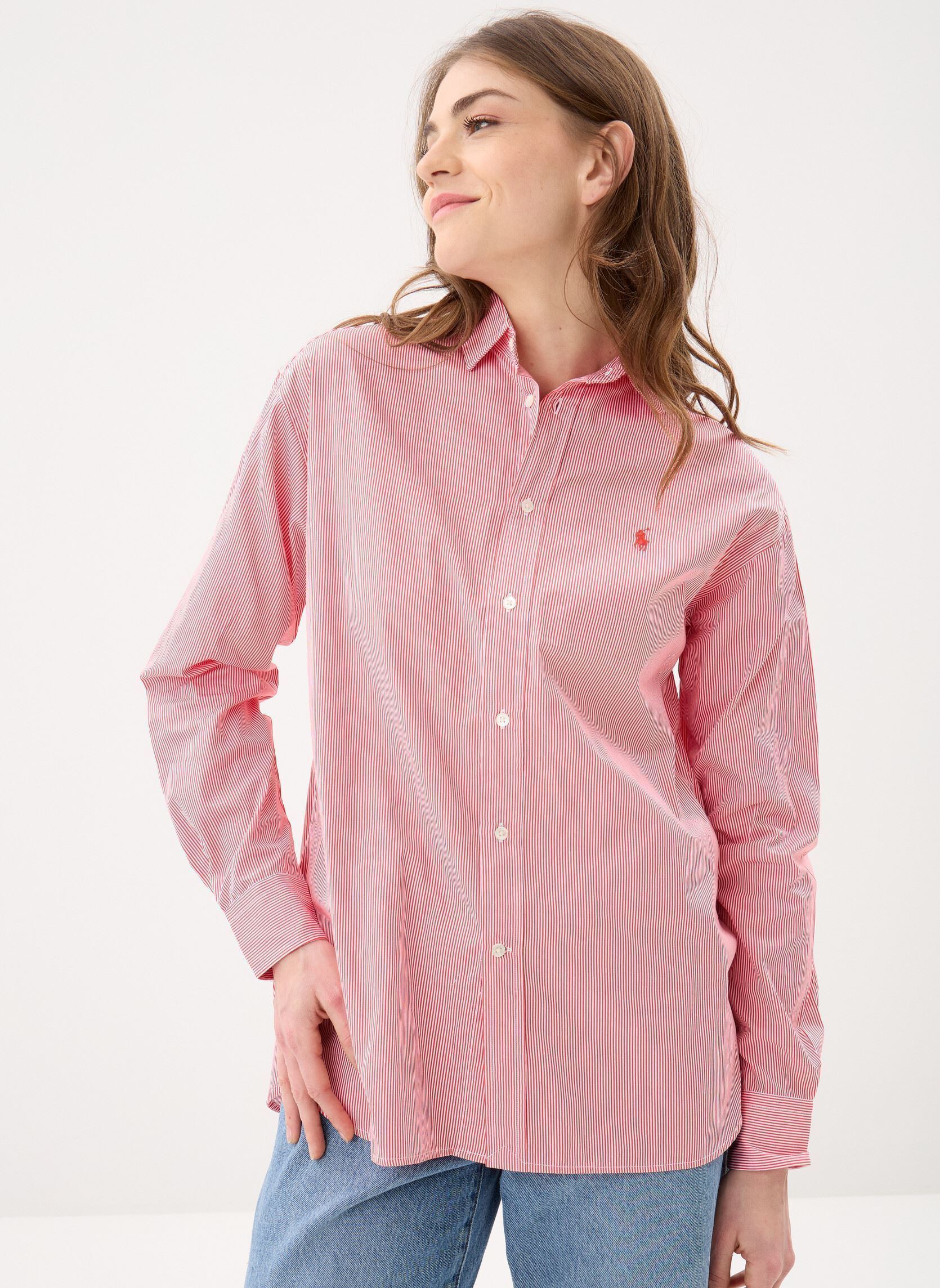 Vêtements Polo Ralph Lauren Chemise Relaxed Fit en coton rayé pour Femme