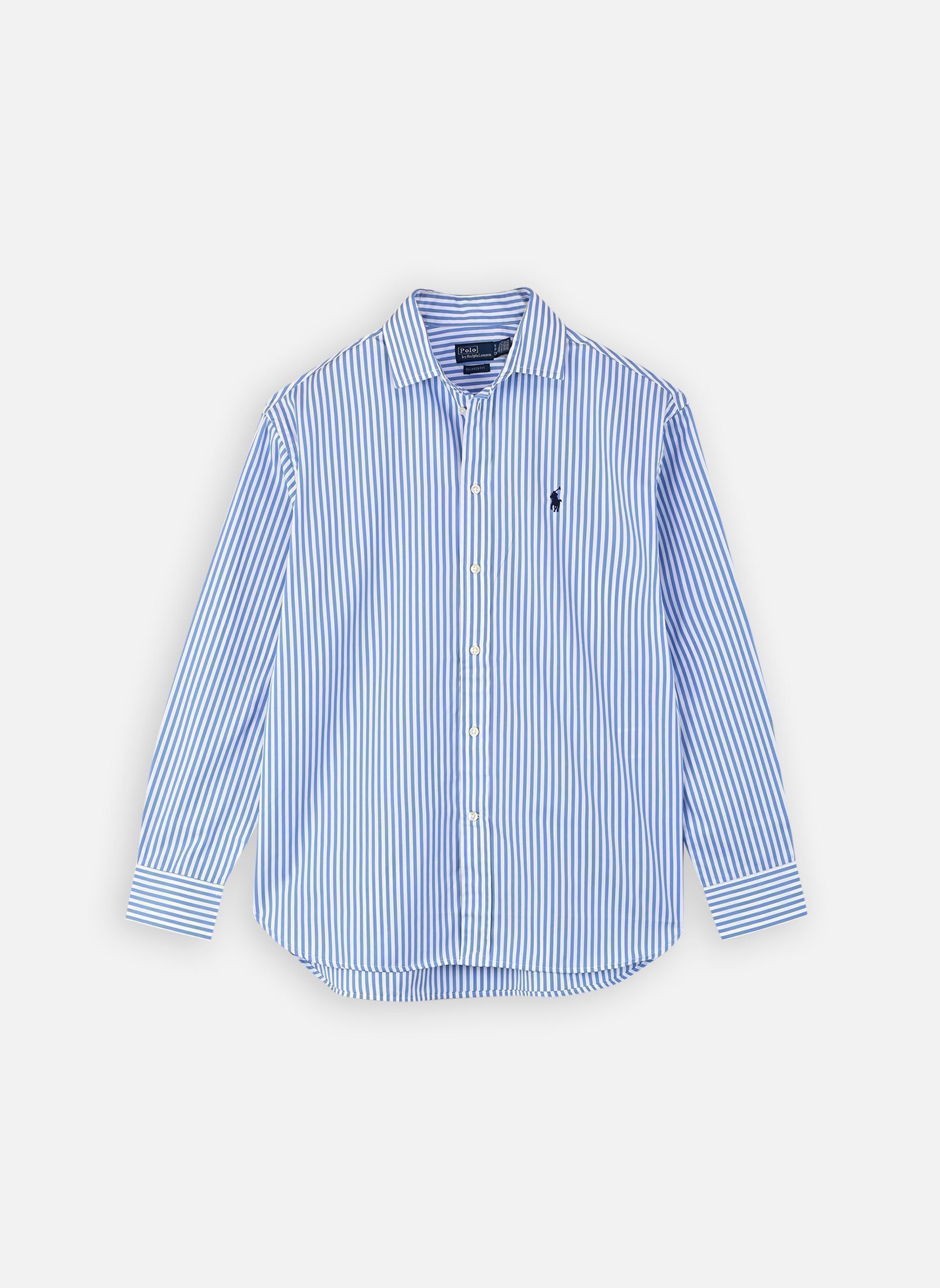 Langarm-Hemden Chemise Relaxed Fit en coton rayé damen blau Polo Ralph Lauren Langarm-Hemden Chemise Relaxed Fit en coton rayé damen blau 926B CABANA BLUE/ WHITE