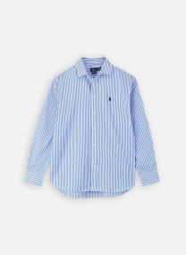 Langarm-Hemden Chemise Relaxed Fit en coton rayé damen blau