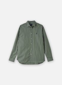 Lange mouw overhemden Chemise Relaxed Fit en coton rayé dames geel