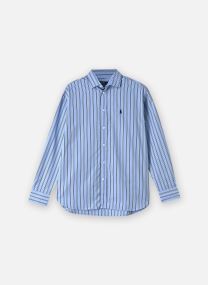 Lange mouw overhemden Chemise Relaxed Fit en coton rayé dames geel