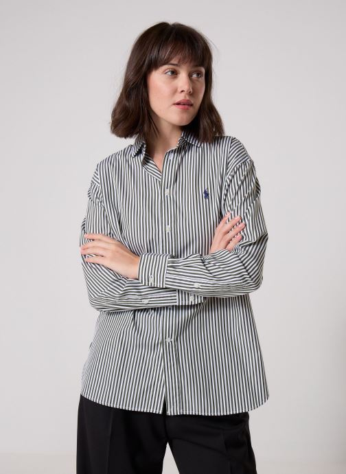 Polo Ralph Lauren Hemden Chemise Relaxed Fit en coton rayé damen grün