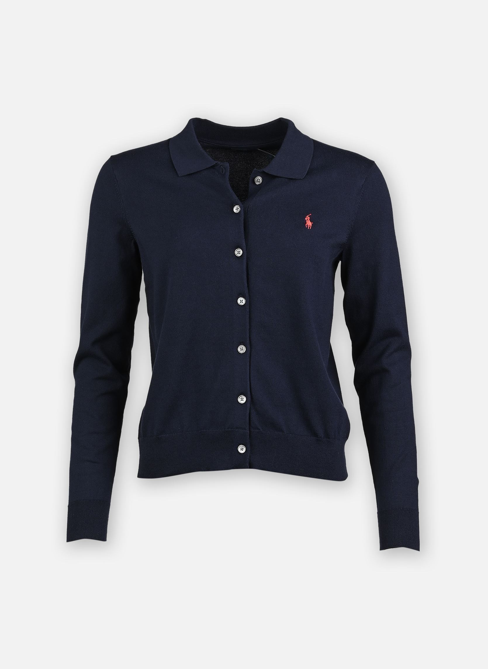 Vêtements Polo Ralph Lauren Cardigan col polo en coton mélangé pour Femme - vue 1